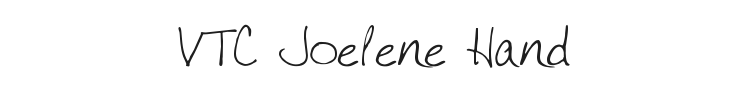 VTC Joelene Hand Font Preview