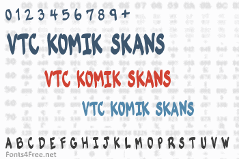 VTC Komik Skans Font