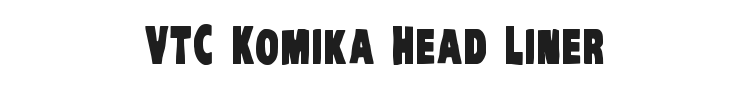 VTC Komika Head Liner Font Preview