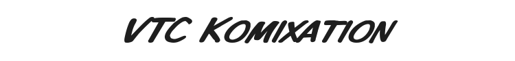 VTC Komixation Font