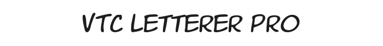 VTC Letterer Pro Font Preview