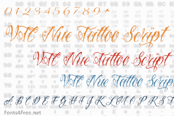 VTC Nue Tattoo Script Font