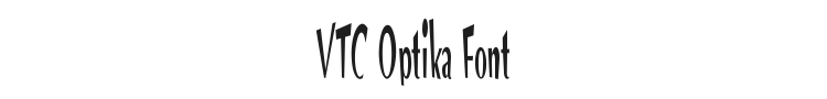 VTC Optika Font