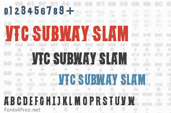 VTC Subway Slam Font