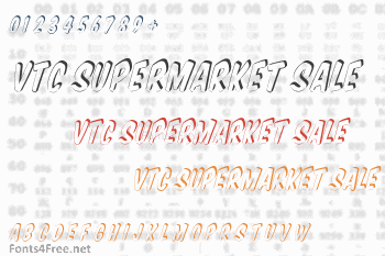 VTC Supermarket Sale Font