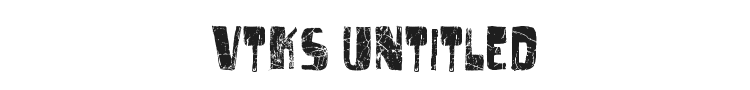 Vtks Untitled Font