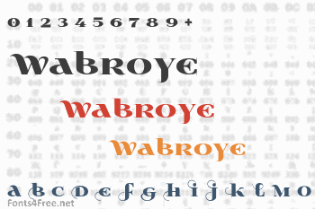 Wabroye Font