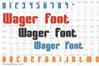 Wager Font