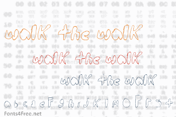 Walk the walk Font