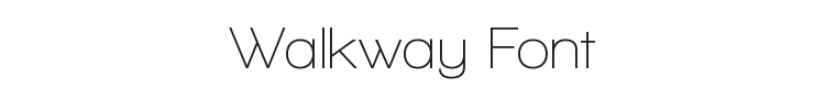 Walkway Font Preview