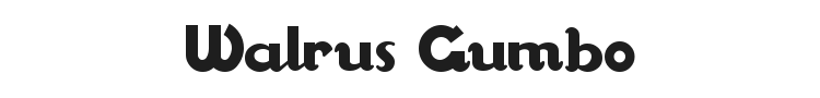 Walrus Gumbo Font