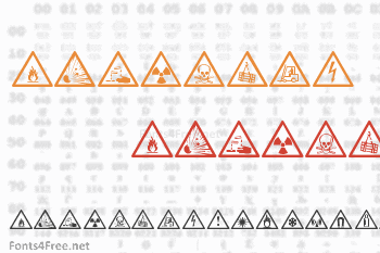 Warning Tables Font