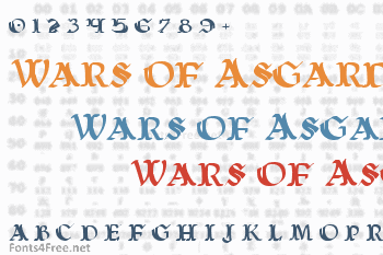 Wars of Asgard Font