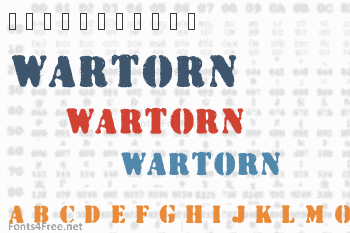 Wartorn Font