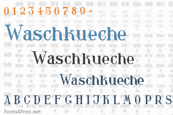 Waschkueche Font