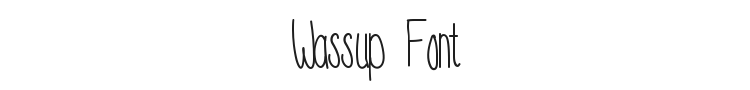 Wassup Font