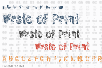 Waste of Paint Font