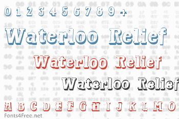 Waterloo Relief Font