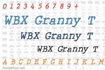 WBX Granny T Font