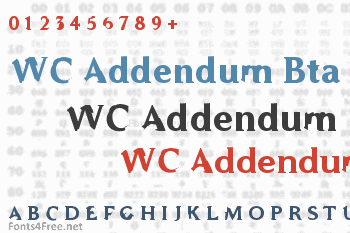 WC Addendum Bta Font