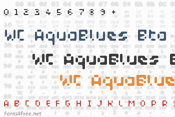 WC AquaBlues Bta Font