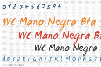 WC Mano Negra Bta Font