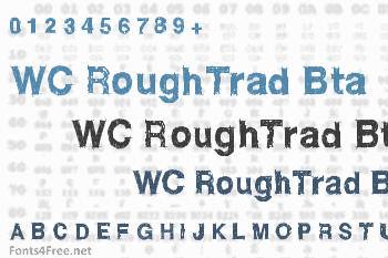 WC RoughTrad Bta Font