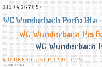 WC Wunderbach Perfo Bta Font