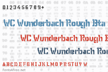 WC Wunderbach Rough Bta Font