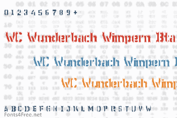 WC Wunderbach Wimpern Bta Font