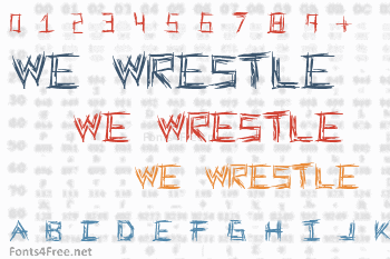 We Wrestle Font