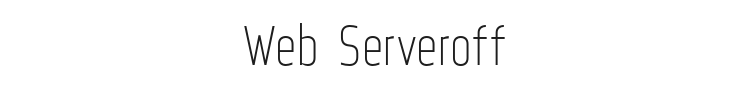 Web Serveroff Font Preview