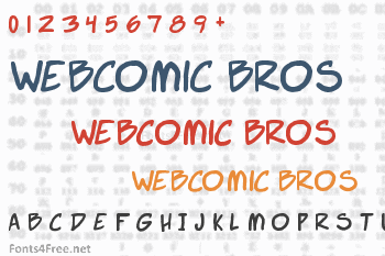 Webcomic Bros Font