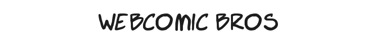 Webcomic Bros Font Preview