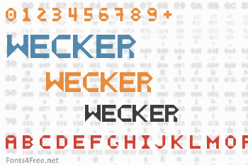 Wecker Font