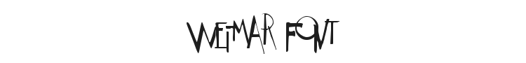 Weimar Font Preview