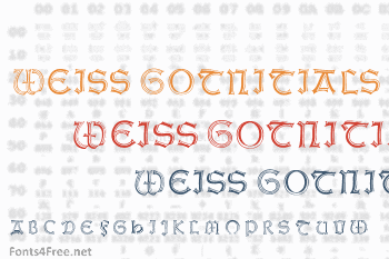 Weiss Gotnitials Font