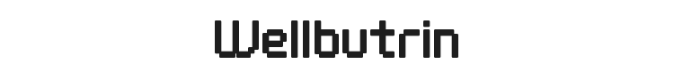 Wellbutrin Font Preview