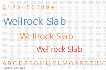 Wellrock Slab Font