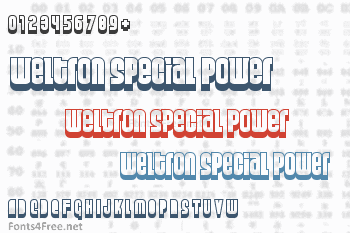 Weltron Special Power / 2001 Font