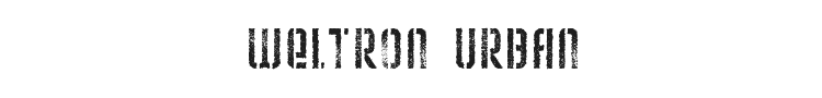 Weltron Urban Font Preview