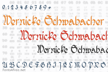 Wernicke Schwabacher Font