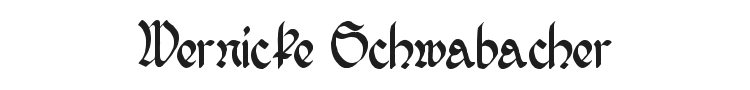 Wernicke Schwabacher Font