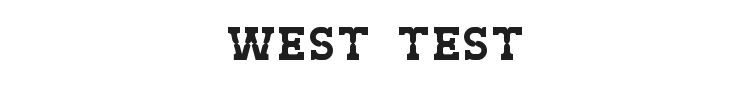 West Test Font