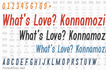 What's Love? Konnamozi Font