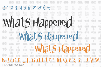 Whats Happened Font