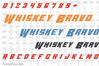 Whiskey Bravo Victor Font