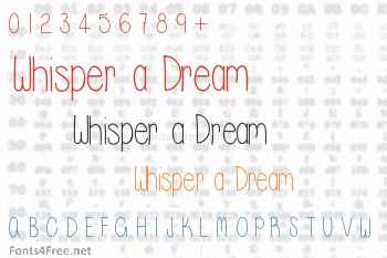 Whisper a Dream Font