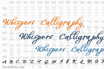 Whispers Calligraphy Font