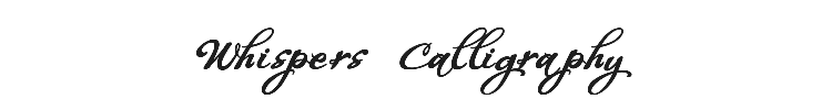 Whispers Calligraphy Font